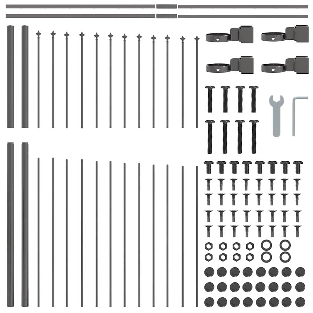 Garden Fence Grey 170 x 150 cm