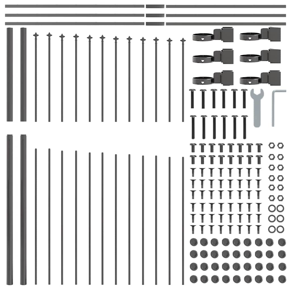 Garden Fence Grey 170 x 175 cm