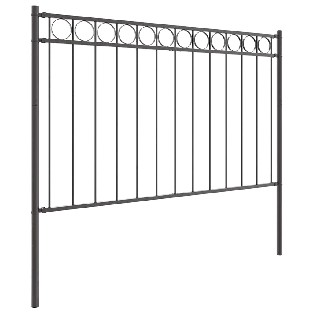 Garden Fence Grey Steel