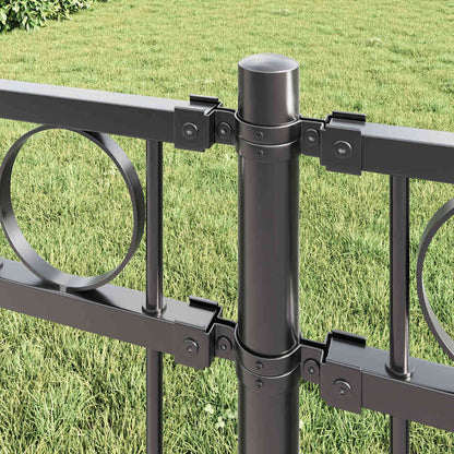 Garden Fence Grey Steel