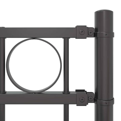 Garden Fence Grey Steel