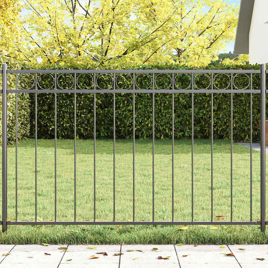 Garden Fence Grey Steel