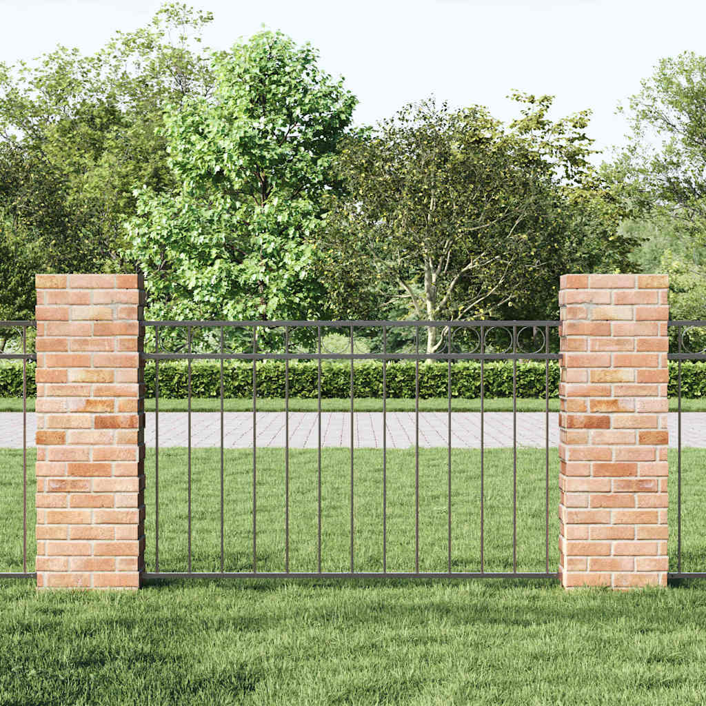 Garden Fence Grey Steel