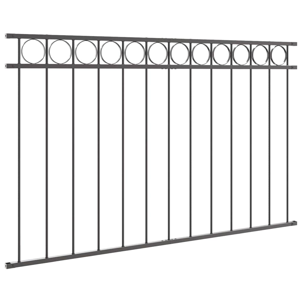 Garden Fence Grey Steel