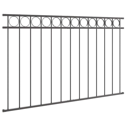Garden Fence Grey Steel