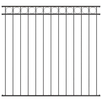 Garden Fence Grey Steel