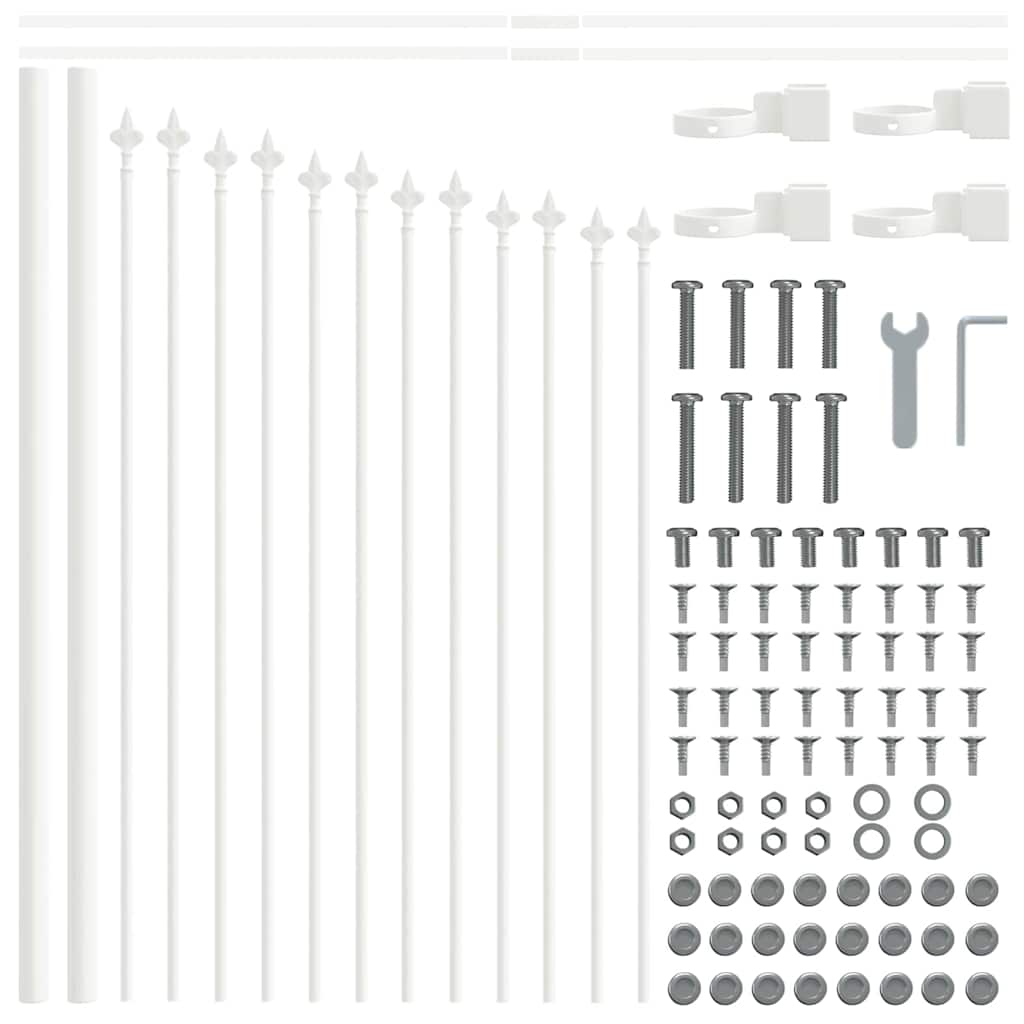 Garden Fence White 170 x 75 cm