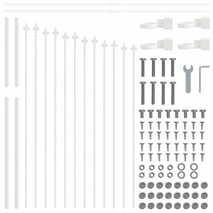 Garden Fence White 170 x 100 cm