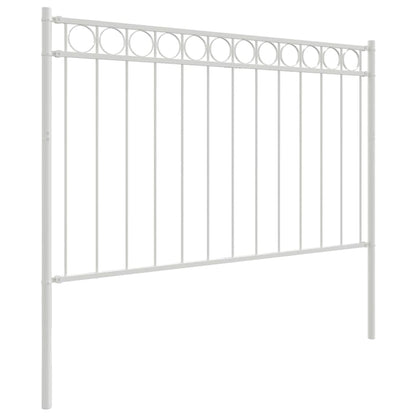 Garden Fence White Steel