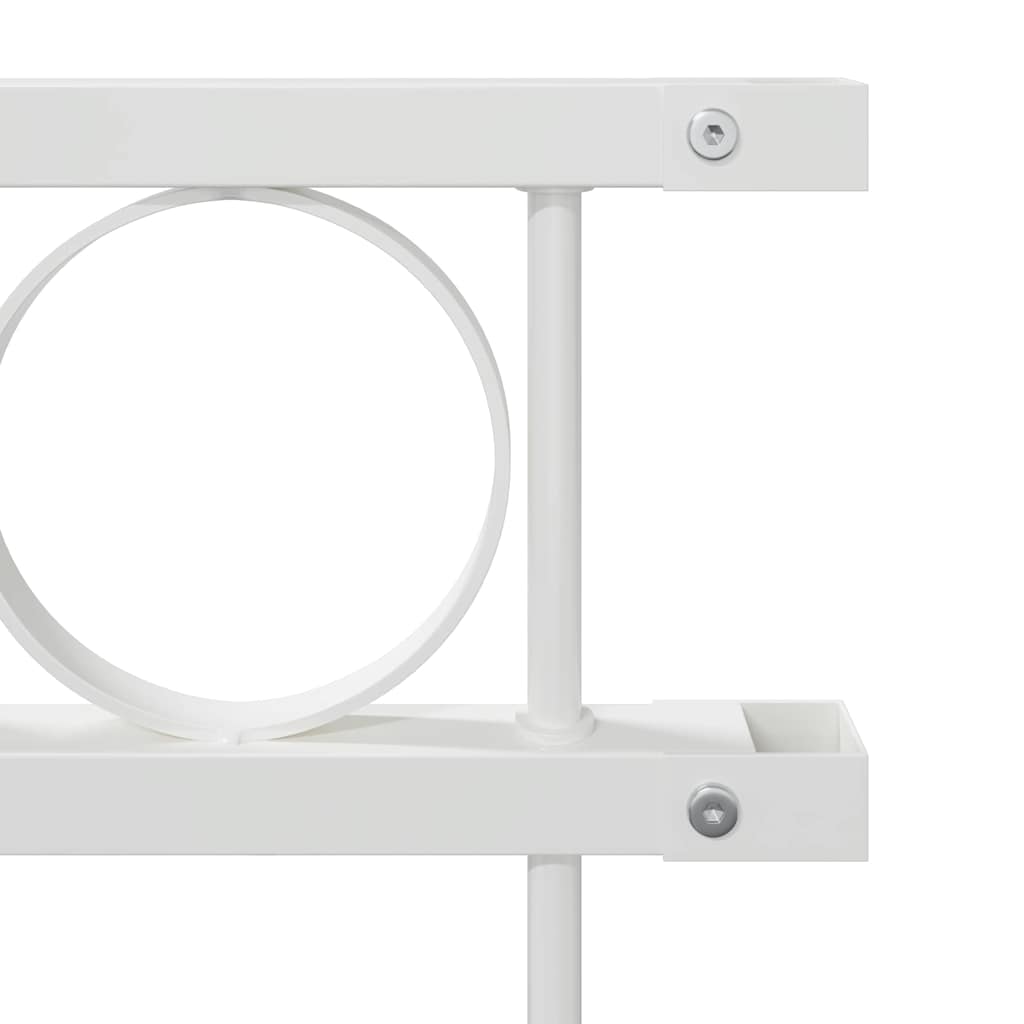 Garden Fence White Steel
