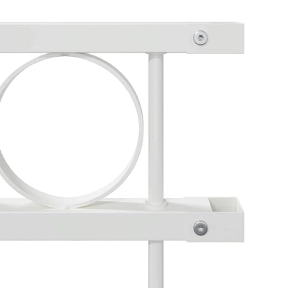 Garden Fence White Steel