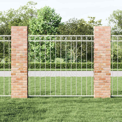 Garden Fence White Steel