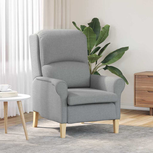 Armchair Light grey 76 x 94 x 102 cm Fabric
