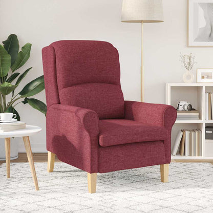 Armchair Wine red 76 x 94 x 102 cm Fabric