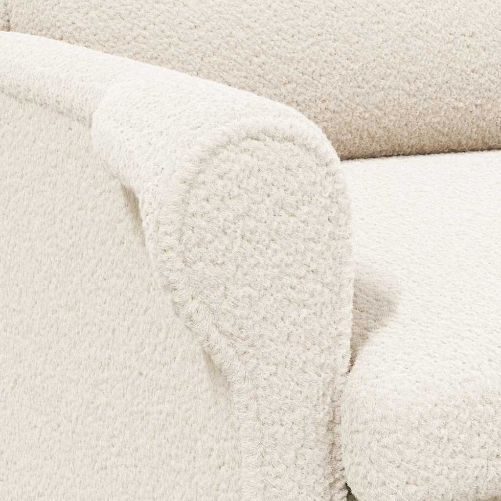 Armchair Cream 76 x 94 x 102 cm