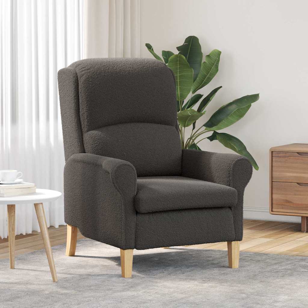 Armchair Dark grey 76 x 94 x 102 cm