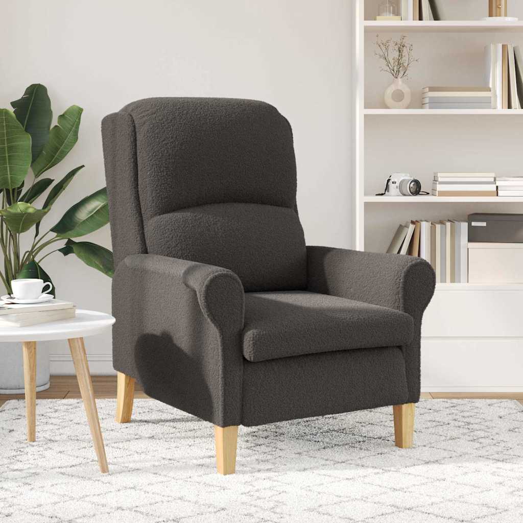 Armchair Dark grey 76 x 94 x 102 cm