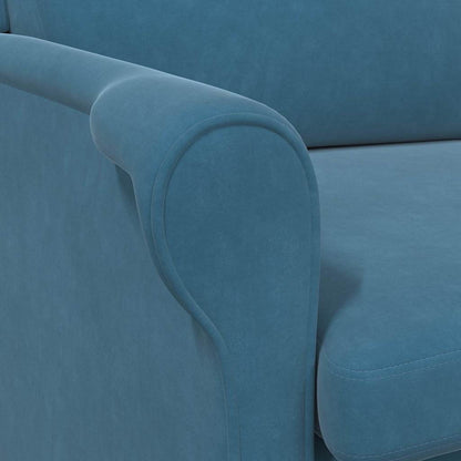 Armchair Blue 76 x 94 x 102 cm Velvet