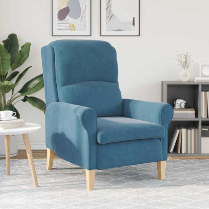 Armchair Blue 76 x 94 x 102 cm Velvet