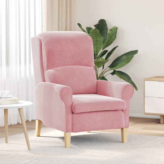 Armchair Pink 76 x 94 x 102 cm Velvet