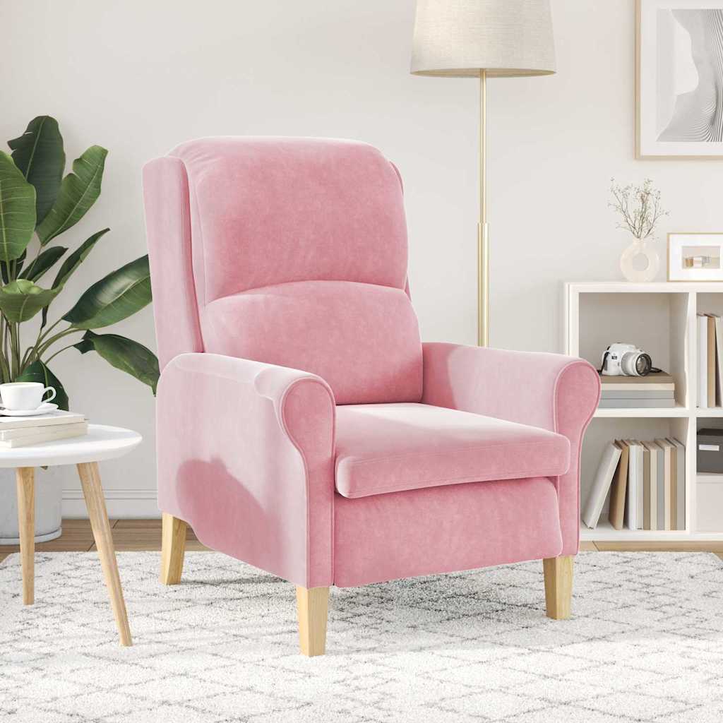 Armchair Pink 76 x 94 x 102 cm Velvet