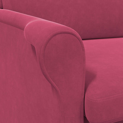 Armchair Wine red 76 x 94 x 102 cm Velvet
