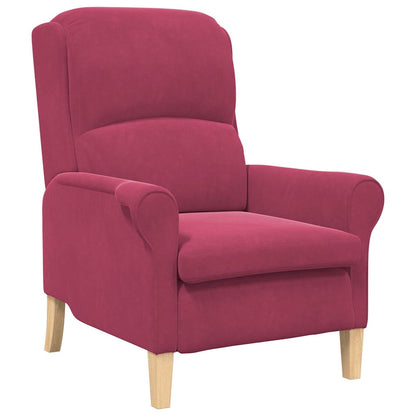 Armchair Wine red 76 x 94 x 102 cm Velvet