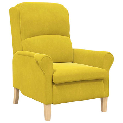Armchair Yellow 76 x 94 x 102 cm Velvet