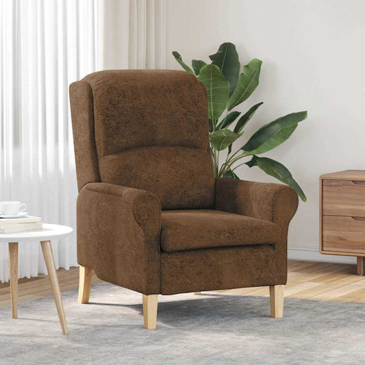 Armchair Brown 76 x 94 x 102 cm Faux leather