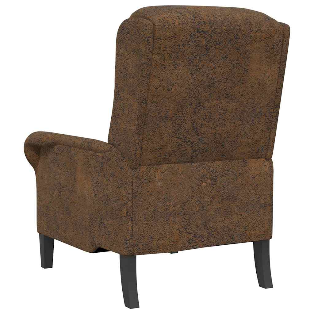 Armchair Brown 76 x 94 x 102 cm Faux leather