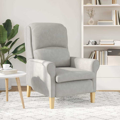 Armchair Light grey 76 x 94 x 102 cm Microfibre