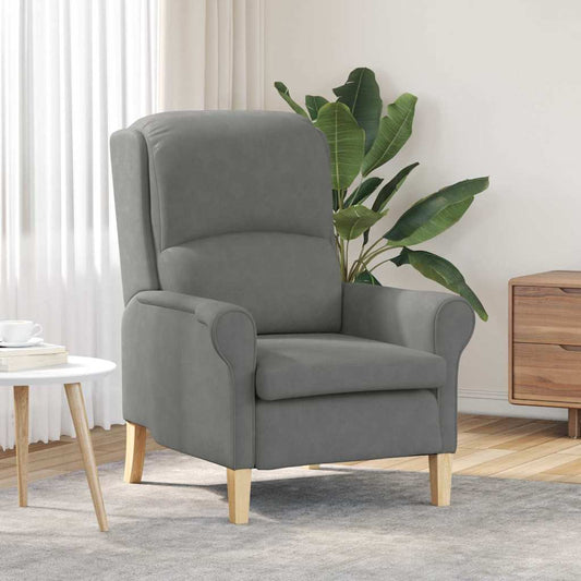 Armchair Dark grey 76 x 94 x 102 cm Microfibre