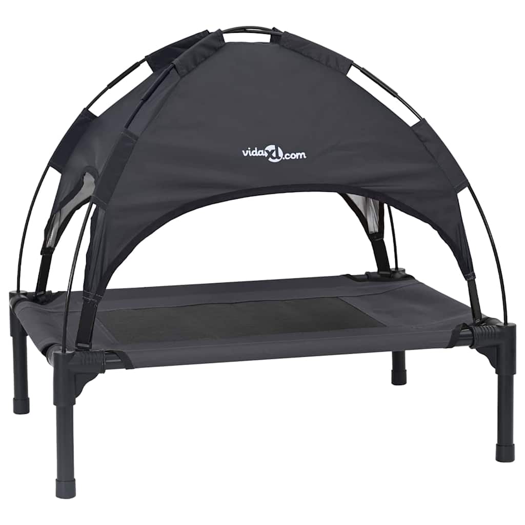 Dog Bed Black M Steel