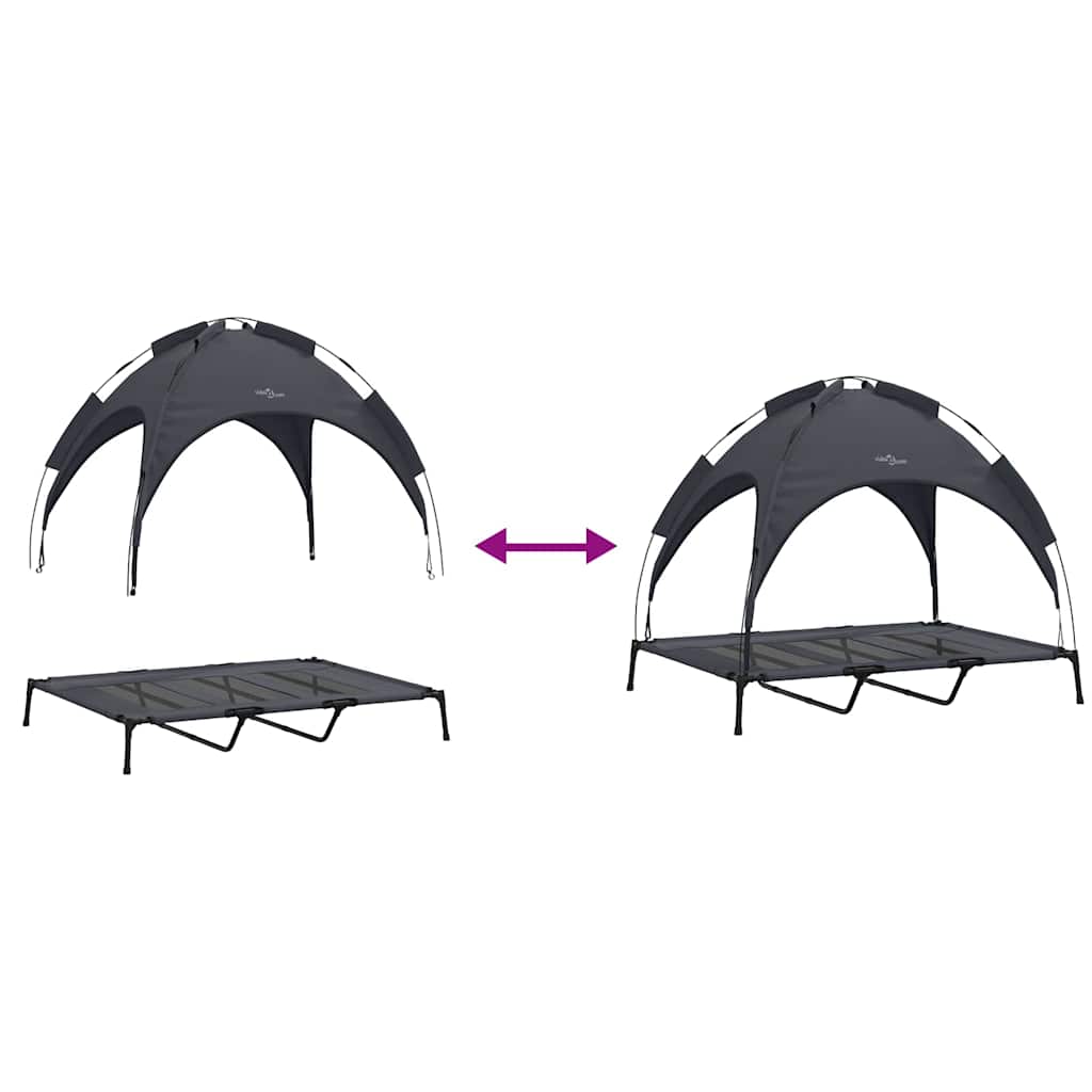 Dog Bed Black XL Steel