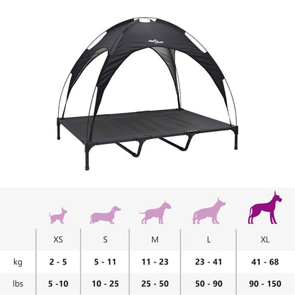 Dog Bed Black XL Steel