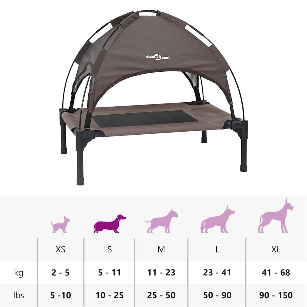 Dog Bed Brown S Steel