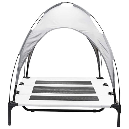 Dog Bed Silver Grey XL Steel