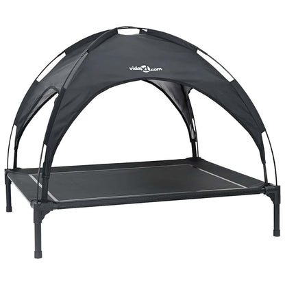 Dog Bed Black L Steel