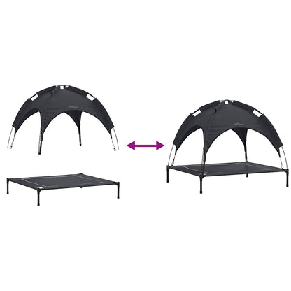 Dog Bed Black L Steel