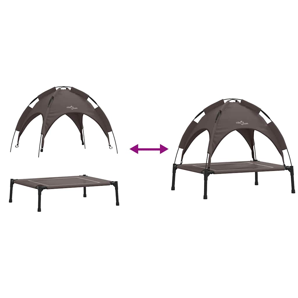 Dog Bed Brown M Steel