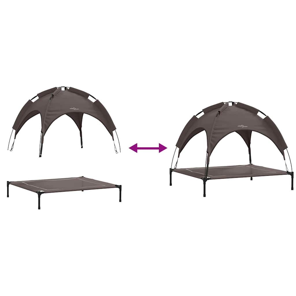 Dog Bed Brown XL Steel