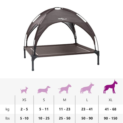 Dog Bed Brown XL Steel