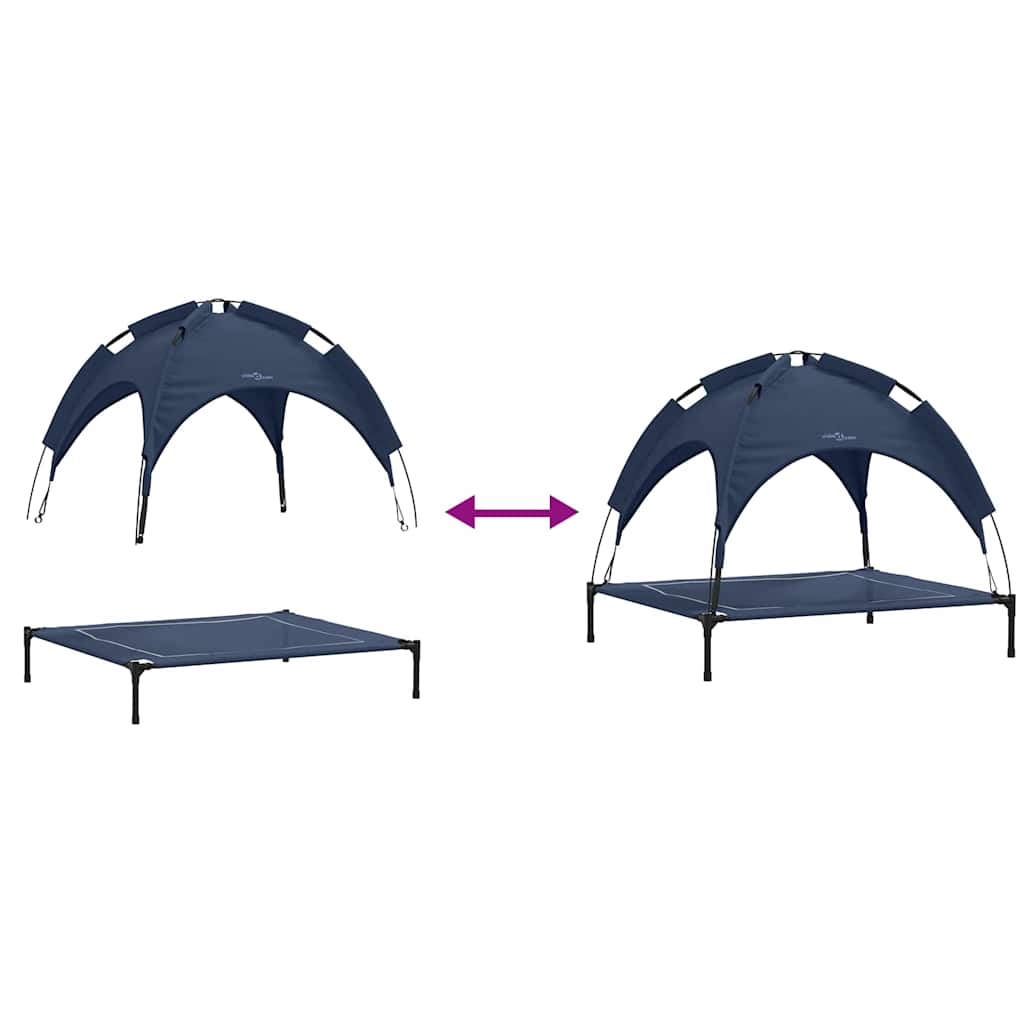 Dog Bed Navy Blue XL Steel