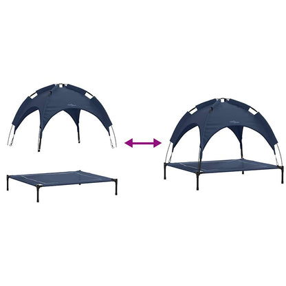 Dog Bed Navy Blue XL Steel