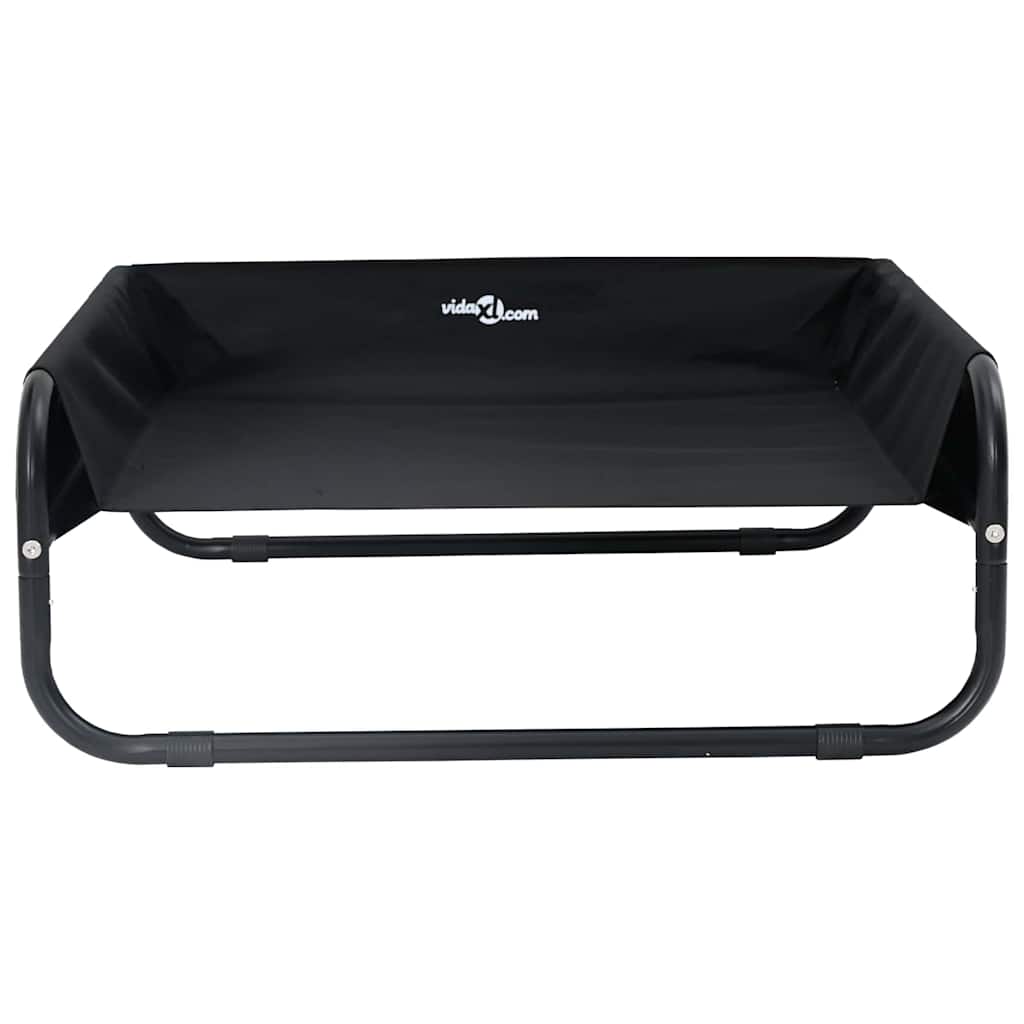 Dog Bed Black ML Oxford Fabric and Steel