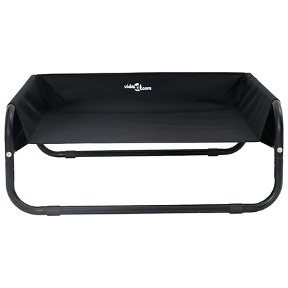 Dog Bed Black ML Oxford Fabric and Steel