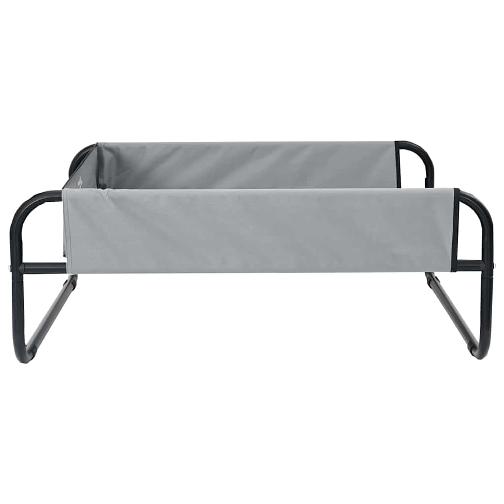 Dog Bed Light grey S Oxford Fabric and Steel