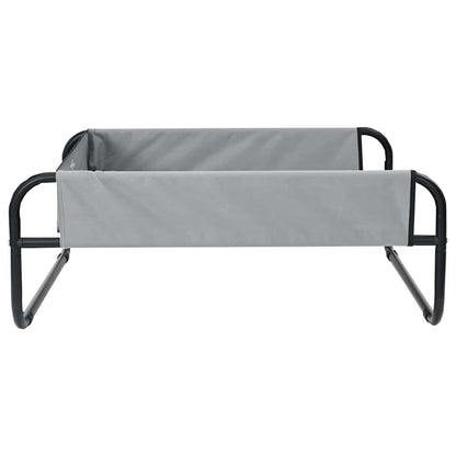 Dog Bed Light grey S Oxford Fabric and Steel