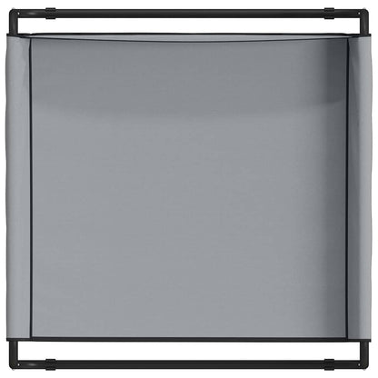 Dog Bed Light grey S Oxford Fabric and Steel