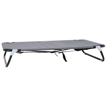 Dog Bed Light grey 90 x 55 x 18 cm Oxford Fabric and Steel
